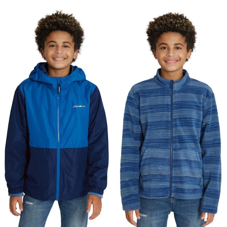 Eddie Bauer Boys Youth 3-In-1 Jacket Blue Size M (10/12)